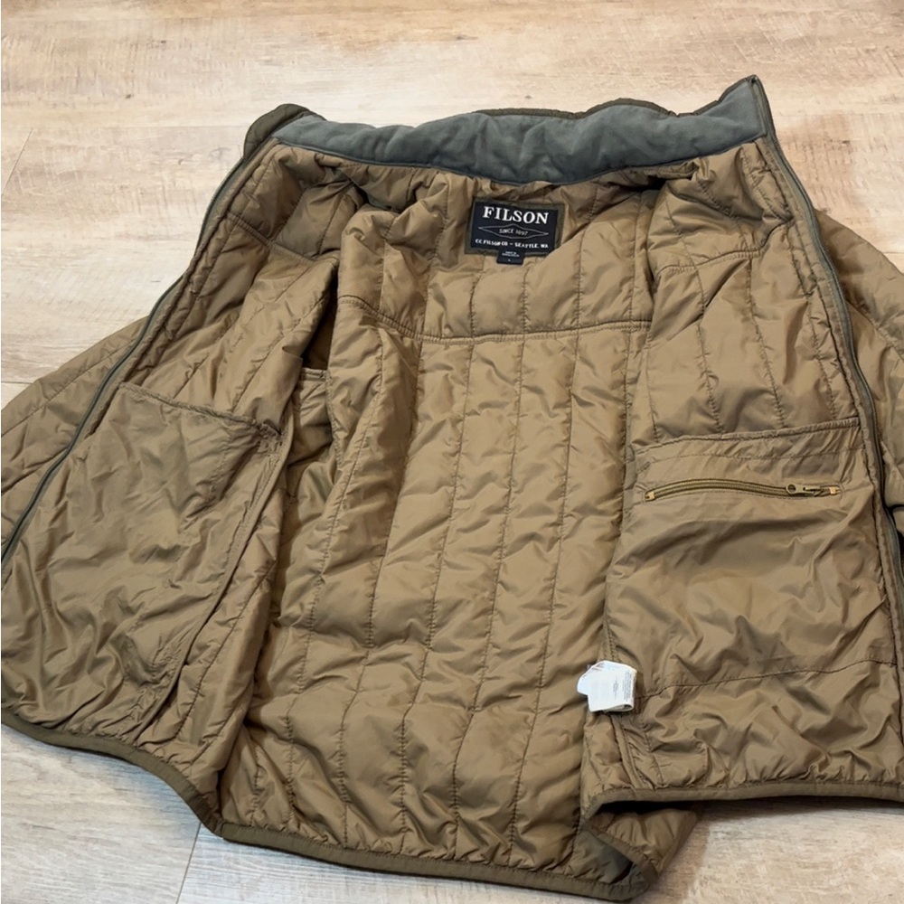 Filson Men’s Ultralight Primaloft Insulated Front Zip Jacket Size Large - Picture 9 of 9